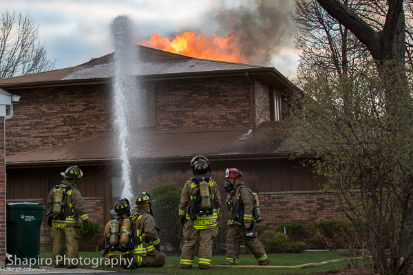 Northbrook FD house fire 4-30-14 at 1434 Lori-Lyn Lane Larry Shapiro Photography shapirophotography.net